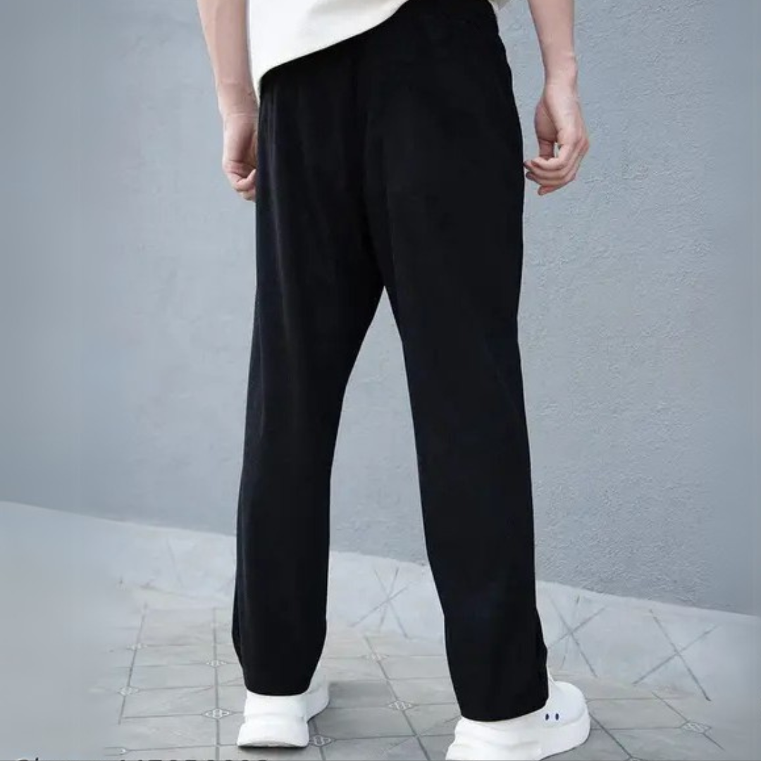 Men's Black Baggy Trousers